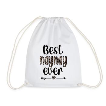 Naynay Grand-mère Fête des mères Naynay Cadeau Grand-mère - Sac de sport léger - blanc - Devant
