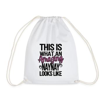 Naynay Grand-mère Cadeau de fête des mères Naynay Grand-mère - Sac de sport léger - blanc - Devant