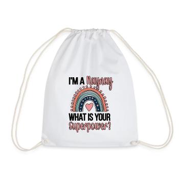 Naynay Grand-mère Cadeau de fête des mères Naynay Grand-mère - Sac de sport léger - blanc - Devant