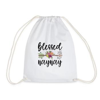 Naynay Oma Muttertagsgeschenk Naynay Großmutter - Turnbeutel - Weiß - Vorne