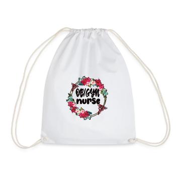 Obstetrics Gynecology OB GYN Nurse - Drawstring Bag - white - Front