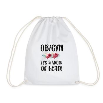 Obstetrics Gynecology OB GYN Nurse - Drawstring Bag - white - Front