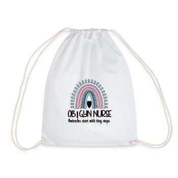 Obstetrics Gynecology Nurse OB GYN - Drawstring Bag - white - Front