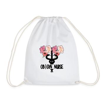 Obstetrics Gynecology Nurse OB GYN - Drawstring Bag - white - Front