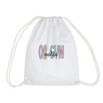 Obstetrics Gynecology OB GYN Nurse - Drawstring Bag - white - Front
