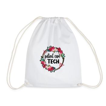 Patient Care Technician Patient Care PCT - Drawstring Bag - white - Front