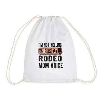 Beste Rodeo Mama Rodeo-Reiter Mutter Geschenk - Turnbeutel - Weiß - Vorne