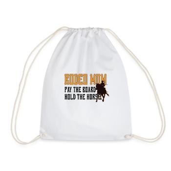 Rodeo Mama Stolze Rodeo-Reiter Mutter Geschenk - Turnbeutel - Weiß - Vorne