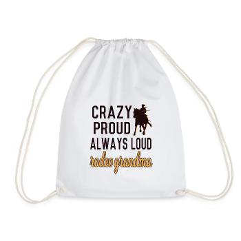 Stolze Rodeo Oma Rodeo-Reiter Großmutter Geschenk - Turnbeutel - Weiß - Vorne