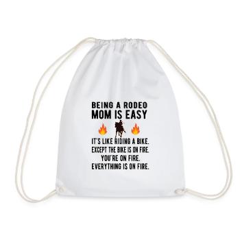 Beste Rodeo Mama Rodeo-Reiter Mutter Geschenk - Turnbeutel - Weiß - Vorne