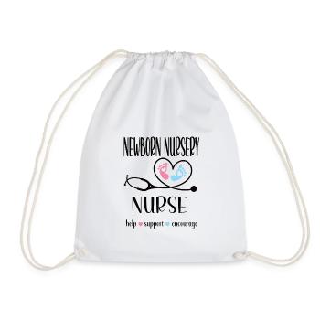 Neonatal Nurse Baby Nurse - Drawstring Bag - white - Front