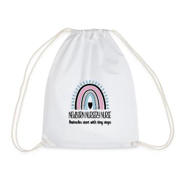 Neonatal Nurse Baby Nurse - Drawstring Bag - white - Front