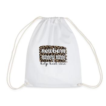 Baby nurse neonatal nurse - Drawstring Bag - white - Front