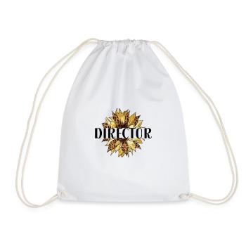 Best Director Appreciation Director Gift - Drawstring Bag - white - Front
