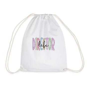 Best Director Gift Director Appreciation - Drawstring Bag - white - Front