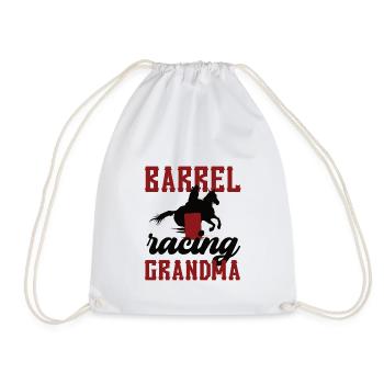 Barrel Racing Grand-mère Cadeau Barrel Racing Grand-mère - Sac de sport léger - blanc - Devant
