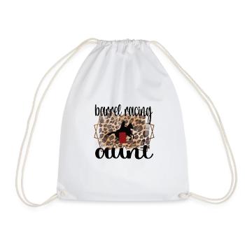 Meilleur cadeau de tante de course de baril Barrel Racer - Sac de sport léger - blanc - Devant