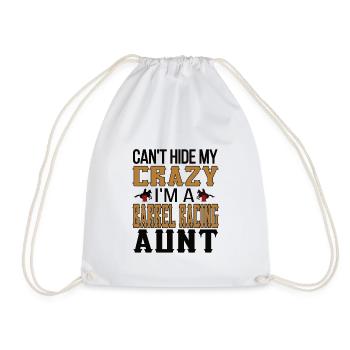 Meilleur cadeau de tante de course de baril Barrel Racer - Sac de sport léger - blanc - Devant