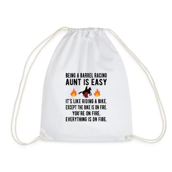 Meilleur Barrel Racing Tante Cadeau Barrel Racer Tante - Sac de sport léger - blanc - Devant