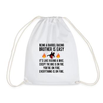 Barrel Racing Brother Barrel Racing Brother Cadeau - Sac de sport léger - blanc - Devant
