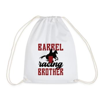 Barrel Racing Brother Cadeau Barrel Racing Brother - Sac de sport léger - blanc - Devant