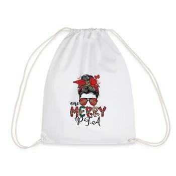 Physical Therapist Assistant Christmas PTA Xmas - Drawstring Bag - white - Front