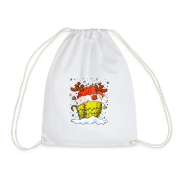 Softball Christmas Softball Player Xmas Party Gift - Turnbeutel - Weiß - Vorne
