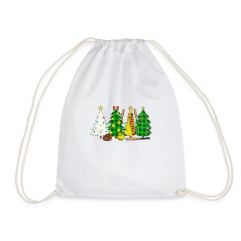 Softball Christmas Softball Player Xmas Party Gift - Turnbeutel - Weiß - Vorne