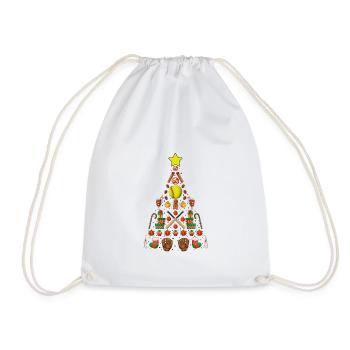 Softball Cadeaux de Noël Joueur de softball Noël - Sac de sport léger - blanc - Devant