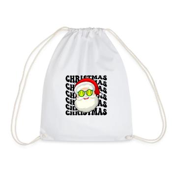 Softball Noël Joueur de softball Cadeau de Noël - Sac de sport léger - blanc - Devant