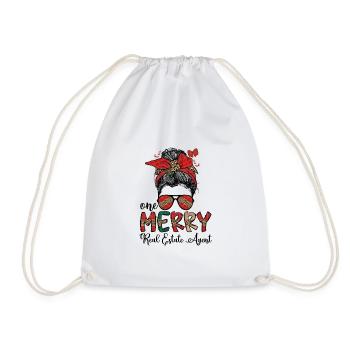 Agent immobilier Noël Immobilier Cadeaux de Noël - Sac de sport léger - blanc - Devant