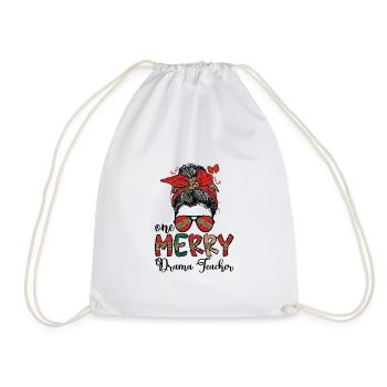 Drama Teacher Christmas Drama Teaching Xmas Gifts - Drawstring Bag - white - Front
