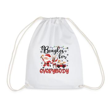 Beagle Christmas Party Beagle Dog Xmas Gifts - Turnbeutel - Weiß - Vorne