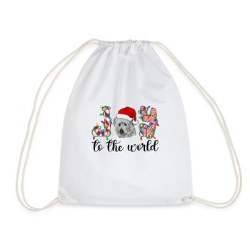 Great Pyrenees Weihnacht Goldener Hunde Geschenk - Turnbeutel - Weiß - Vorne