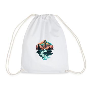 SURREAL - Drawstring Bag - white - Front