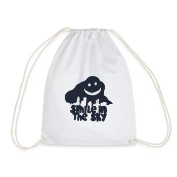 Smile in the sky - Drawstring Bag - white - Front
