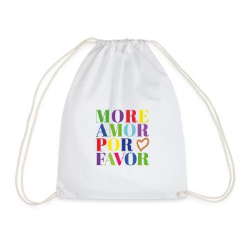 More Amor por Favor - Turnbeutel - Weiß - Vorne