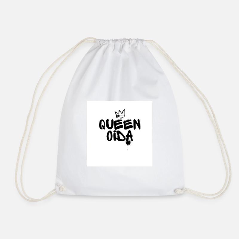 Queen oida - Viennese Sayings - Drawstring Bag - white