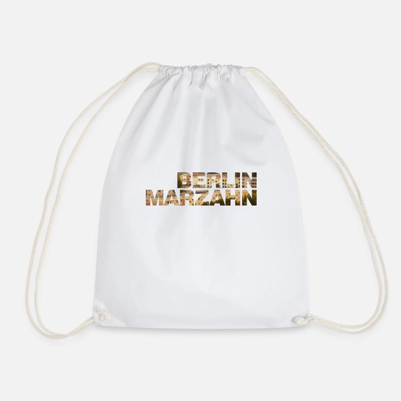 Berlin Marzahn - Drawstring Bag - white