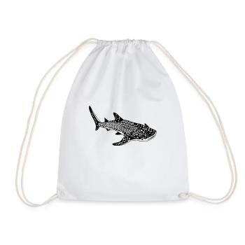 Requin baleine - Sac de sport léger - blanc - Devant