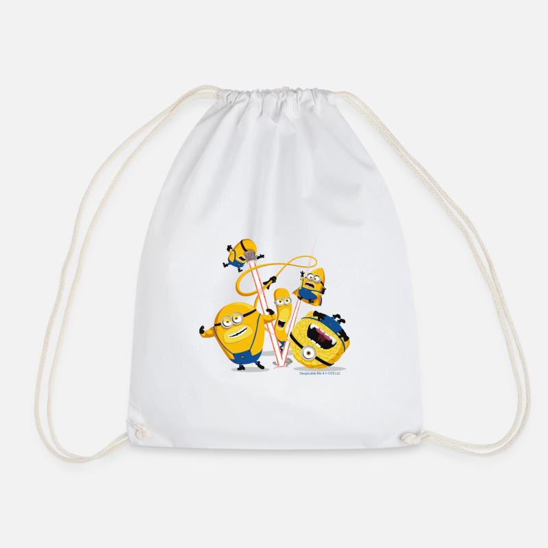 Minions The 5 Mega Minions - Drawstring Bag - white