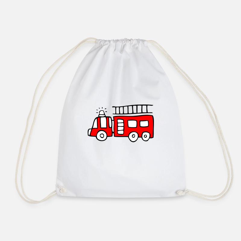 fire Department - Drawstring Bag - white