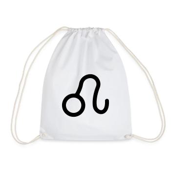 Zodiac Sign Leo - Drawstring Bag - white - Front
