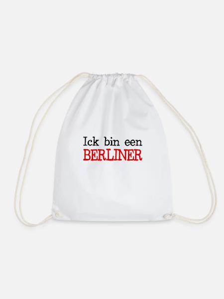 Ick bin een Berliner Deutschland Berlin Hauptstadt - Turnbeutel - Weiß