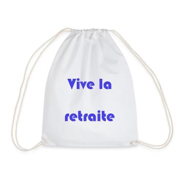RETRAITE. RETRAITE. RETRAITEE. RETRAITE - Sac de sport léger - blanc - Devant