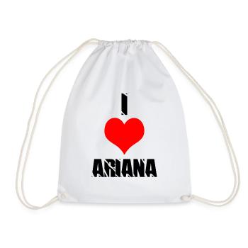 I love Ariana - Turnbeutel - Weiß - Vorne