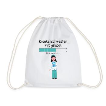 Ausbildungsbeginn Krankenschwester Ausbildungsstar - Turnbeutel - Weiß - Vorne