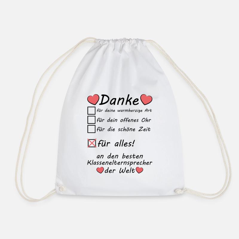 Klassenelternsprecher Dankeschön Danke Sagen - Turnbeutel - Weiß