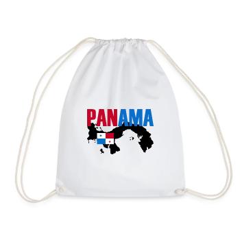 Idée cadeau du drapeau du Panama - Sac de sport léger - blanc - Devant