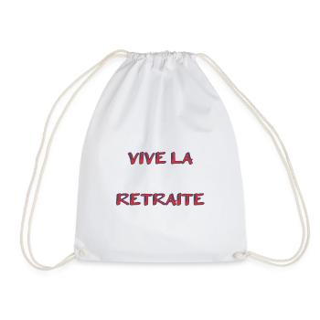 RETRAITE. RETRAITE. RETRAITEE. SENIOR. MAMIE. PAPY - Sac de sport léger - blanc - Devant